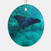 Hanauma Bay Hawaii gepotte Eagle Ray Keramisch Ornament (Links)