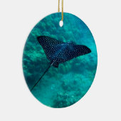 Hanauma Bay Hawaii gepotte Eagle Ray Keramisch Ornament (Rechts)