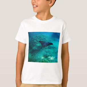 Hanauma Bay Hawaii gepotte Eagle Ray T-shirt