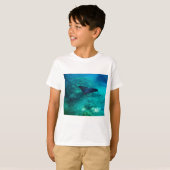 Hanauma Bay Hawaii gepotte Eagle Ray T-shirt (Voorkant volledig)