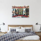 Hanauma Bay, Hawaii - Grote letterscènes Canvas Afdruk (Insitu (Slaapkamer))