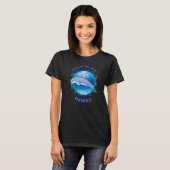 Hanauma Bay Hawaii Hi Vacation Souvenir Dolphin T-shirt (Voorkant volledig)
