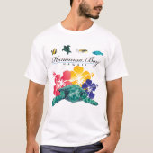Hanauma Bay Hawaii Islands Turtle T-shirt (Voorkant)
