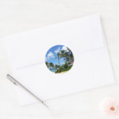 Hanauma Bay Hawaii Kokospalmen Ronde Sticker (Envelop)