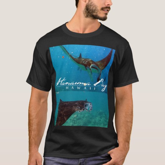 Hanauma Bay Hawaii Manta Ray T-shirt (Voorkant)