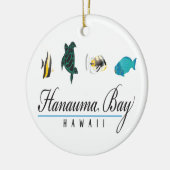 Hanauma Bay Hawaii Marine Life Keramisch Ornament (Links)