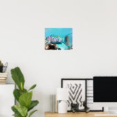 Hanauma Bay Hawaii Parrot Fish Poster (Thuiskantoor)