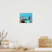 Hanauma Bay Hawaii Parrot Fish Poster (Keuken)