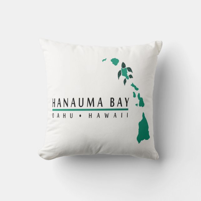 Hanauma Bay Hawaii Pillow Kussen (Voorkant)