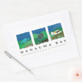 Hanauma Bay Hawaii Rechthoekige Sticker (Envelop)