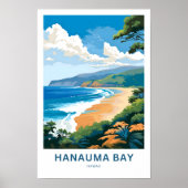 Hanauma Bay Hawaii Reisprint Poster (Voorkant)