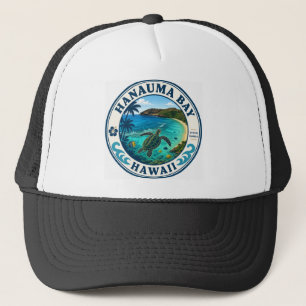 Hanauma Bay Hawaii Retro Reislogo Trucker Pet