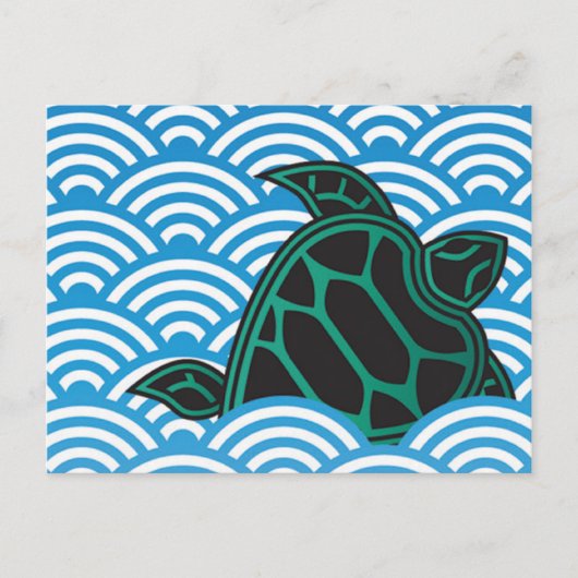Hanauma Bay Hawaii Turtle Briefkaart (Voorkant)