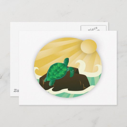 Hanauma Bay Hawaii Turtle Briefkaart (Voorkant / Achterkant)