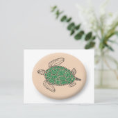 Hanauma Bay Hawaii Turtle Briefkaart (Staand voorkant)