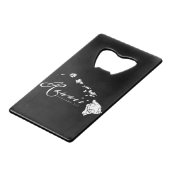 Hanauma Bay Hawaii Turtle Creditkaart Flessenopener (Achterkant Gekanteld)