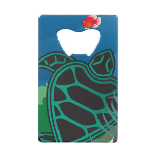Hanauma Bay Hawaii Turtle Creditkaart Flessenopener