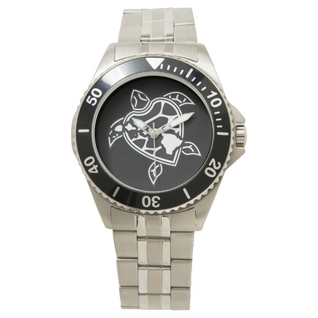 Hanauma Bay Hawaii Turtle Horloge (Voorkant)