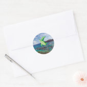Hanauma Bay Hawaii Turtle Ronde Sticker (Envelop)