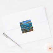 Hanauma Bay Hawaii Vierkante Sticker (Envelop)