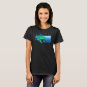 Hanauma Bay Hawaii Zwemmen Honu T-shirt (Voorkant volledig)