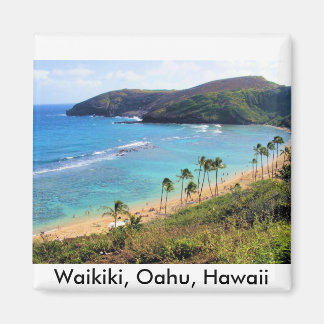 Hanauma Bay, Honolulu, Oahu, Uitzicht Hawaii Magneet