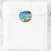 Hanauma Bay, Honolulu, Oahu, Uitzicht Hawaii Ronde Sticker (Tas)