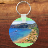 Hanauma Bay, Honolulu, Oahu, Uitzicht Hawaii Sleutelhanger (Voorkant)