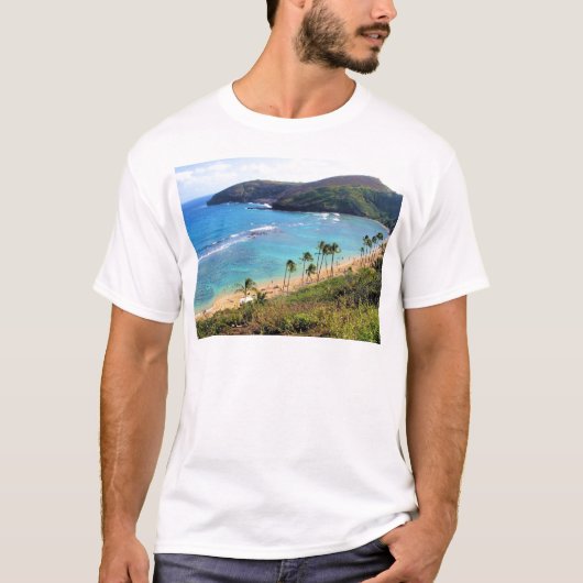 Hanauma Bay, Honolulu, Oahu, Uitzicht Hawaii T-shirt (Voorkant)