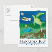 Hanauma Bay Oahu Hawaii Briefkaart (Voorkant / Achterkant)