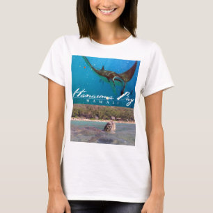 Hanauma Bay Oahu Hawaii Manta Ray en schildpad T-shirt