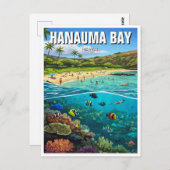 Hanauma Bay Oahu Hawaii Reizen Briefkaart (Voorkant / Achterkant)