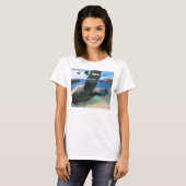 Hanauma Bay Oahu Hawaii Turtle T-shirt (Voorkant volledig)