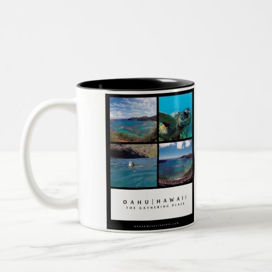 Hanauma Bay - Oahu Hawaii Tweekleurige Koffiemok (Links)