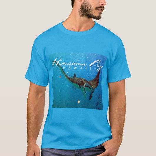 Hanauma Bay Oahu Manta Ray T-shirt (Voorkant)
