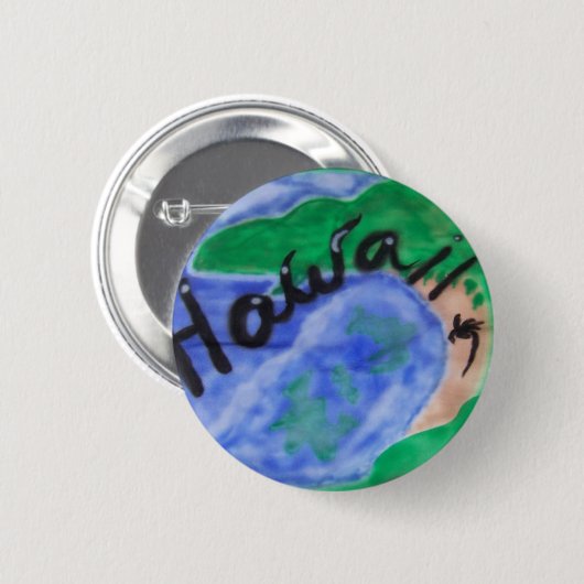 Hanauma Bay Ronde Button 5,7 Cm (Voorkant /achterkant)