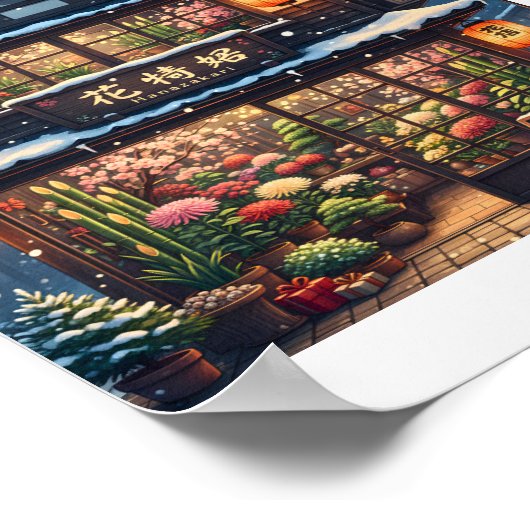 Hanazakari – Winter Flower Poster (Hoek)