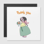 Hanbok girl Dank je wel (Voorkant / Achterkant)