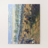 Hancock bij Gettysburg Pickett's Charge Legpuzzel (Verticaal)