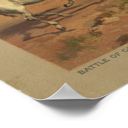 Hancock bij Gettysburg, Thure de Thulstrup Poster (Hoek)