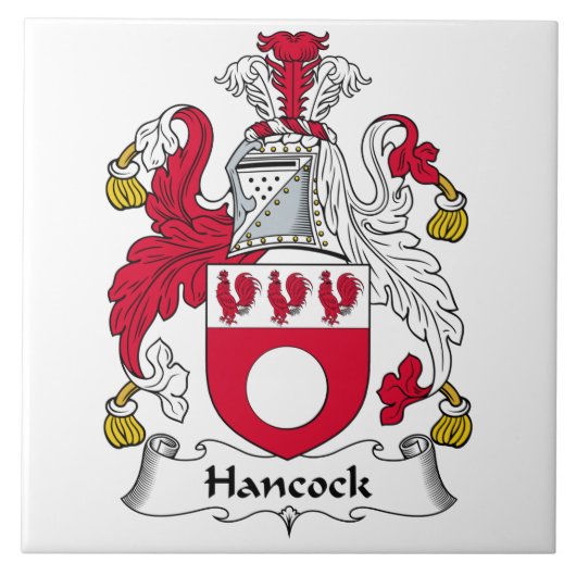 Hancock Family Crest Tegeltje (Voorkant)