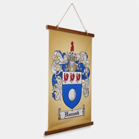 Hancock Wapen Hangend Wandkleed (Gebogen)