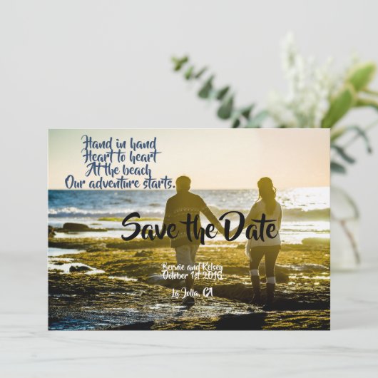 Hand aan Hand Save The Date (Staand voorkant)