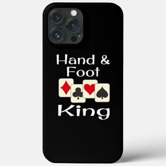 Hand and and Foot King Kaart Game Champion Case-Mate iPhone Case (Achterkant)