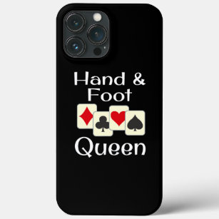Hand and and Foot Queen Kaart Game Champion Case-Mate iPhone Case