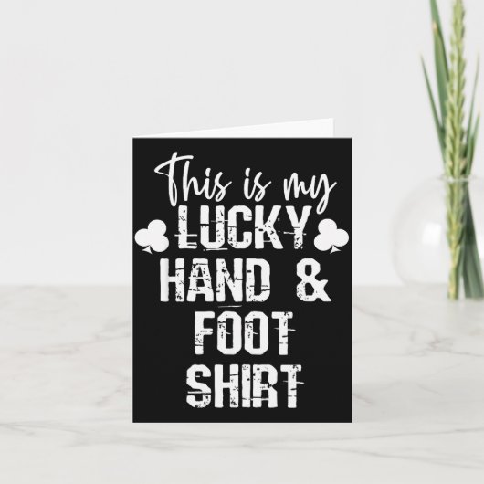 Hand And Foot Card Game Player Gift Funny Sharks C Kaart (Voorkant)