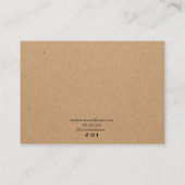 Hand Armband Display Kaart rustiek Kraft Papier Visitekaartje (Achterkant)