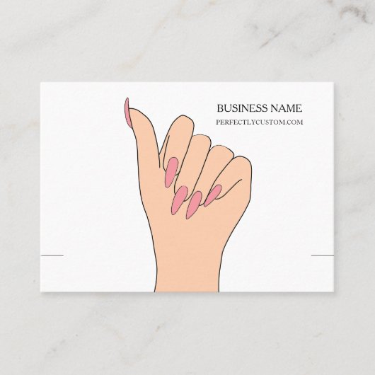 Hand Armband Display Kaart Visitekaartje (Voorkant)