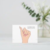 Hand Armband Displaykaart Visitekaartje (Staand voorkant)