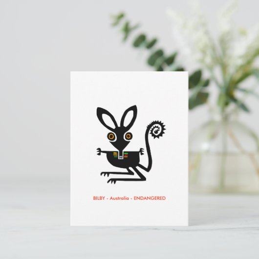 Hand - - Aussie wildlife - buideldieren - Briefkaart (Staand voorkant)